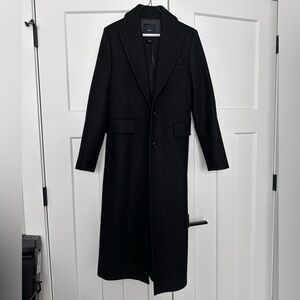 MANGO wool-blend trench coat
